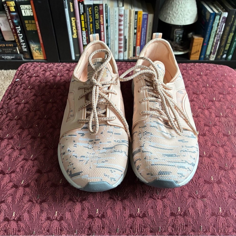 Stylish Pink and Blue Sneakers